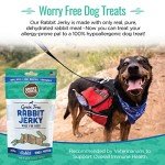 Smart Cookie Single Ingredient Rabbit Jerky Dog Treats - Training Treat Strips for Dogs and Puppies with Allergies, Sensitive Stomachs - Dehydrated, 100% Meat, Grain Free, Made in USA - 3oz, Pack of 1