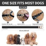 4 Pack Flea Collar for Dogs, Dog Flea and Tick Collar 32 Months Flea and Tick Treatment for Dog, Waterproof Adjustable Dog Flea and Tick Prevention Collar for Small Medium Large Dog Puppy, Black