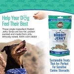 Smart Cookie Single Ingredient Rabbit Jerky Dog Treats - Training Treat Strips for Dogs and Puppies with Allergies, Sensitive Stomachs - Dehydrated, 100% Meat, Grain Free, Made in USA - 3oz, Pack of 1