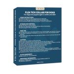 4 Pack Flea Collar for Dogs, Dog Flea and Tick Collar 32 Months Flea and Tick Treatment for Dog, Waterproof Adjustable Dog Flea and Tick Prevention Collar for Small Medium Large Dog Puppy, Black