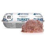 Raw Paws Signature Blend Pet Food for Dogs & Cats - Turkey Recipe, 1-lb Rolls (20 Pack) - Made in USA Frozen Turkey Roll Dog Food - Log Dog Food - Refrigerated Dog Food - Raw Frozen Food for Dogs