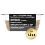 CESAR SIMPLY CRAFTED Adult Wet Dog Food Meal Topper, Chicken, (10) 1.3 oz. Tubs