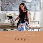 Rae Dunn Ceramic Cookie Jar, Dog Biscuit Kitchen Canister with Lid, Hand-Lettered “Rewards” Snack Jar