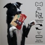 Pawle Ji DesiPups Indian Desi Dog Plush Chew Toy | 2-in-1 Design with Squeaker and Crinkle for Small, Medium and Large Dogs, Machine Washable Cookie Biscuit Treat