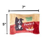 Pawle Ji DesiPups Indian Desi Dog Plush Chew Toy | 2-in-1 Design with Squeaker and Crinkle for Small, Medium and Large Dogs, Machine Washable Cookie Biscuit Treat