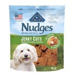 Blue Buffalo Nudges Jerky Bites Dog Treats, Made in the USA with Natural Ingredients, Bite-Sized Pieces, Chicken, 16-oz. Bag