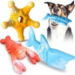 KXK Dog Toys 3 Pack, Indestructible Dog Toys for Aggressive Chewers, Tough Dog Chew Toys for Large Medium Breed, Dog Bones Chew Toys for Super Chewer