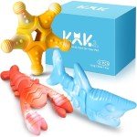 KXK Dog Toys 3 Pack, Indestructible Dog Toys for Aggressive Chewers, Tough Dog Chew Toys for Large Medium Breed, Dog Bones Chew Toys for Super Chewer