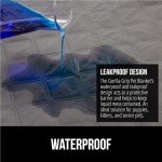 Gorilla Grip 100% Waterproof Pet Blanket, Dog Friendly Soft Sofa Throw Essential for Small Dogs, Cats, Tear and Slip Resistant Leakproof Couch Cushion Protector Indoor Furniture Cover, 30x70 Charcoal