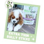 Nature Gnaws Extra Thin Bully Sticks for Small Dogs 5-6" (10 Count) - Long Lasting for Light Chewers and Puppies - Natural Beef Dog Chew Bones