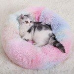 Small Cat Beds for Indoor Cats - Kitten Bed Washable 16 inches, Extra Small Dog Beds for Puppy or Small Dogs (Small, Only for Kitten/Puppy Up to 5lbs)