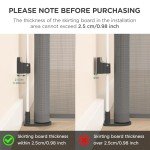 HBlife 34" Tall 118" Extra Wide Retractable Baby & Dog Gates, Safety Baby Gates for Doorways & Stairs, Retractable Dog Gate Pet Gate Indoor & Outdoor, Grey