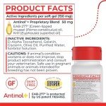 Antinol Plus, Mobility, Hip, and Joint Supplement for Dogs, Green-Lipped Mussels and Krill Oil - Dog Joint Supplement, Better and Faster Than Glucosamine and Chondroitin, 60 Soft Gels