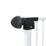 2 Pack Baby Gate Banister Adapter for Pressure Mounted Stair Gates Universal Hardware Parts Kit Baby and Dog Gate for Stairs No Drilling (Black)