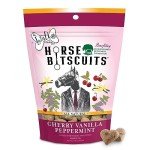 The Lazy Dog Cookie Co. Bitscuits, Horse Treats, Alfalfa, Flax & Peppermint, Pocket Size Biscuits for Horses & Ponies, All Natural Horse Cookies, Made in USA, 14 oz. Bag (Pack of 1)