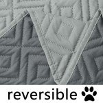 hyha Waterproof Dog Blanket, Soft Dog Bed Cover Pet Blankets, Waterproof Sofa Couch Cover for Dogs Washable, Reversible Pet Couch Covers for Sofa Furniture (30x70 Inch, Grey/Dark Grey)