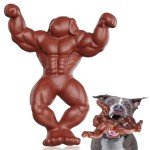 TWINKOPAT Indestructible Dog Toys for Large Dogs, Hard Dog Chew Toys for Aggressive Chewers, Dog Toy Tough, Super Dogpowerman Nylon Bone for Big Dogs Heavy Duty to Keep Busy, Beef Flavored