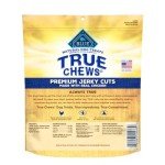 Blue Buffalo True Chews Premium Jerky Cuts Dog Treats, Made in the USA with Natural Ingredients and No Antibiotics Ever, Chicken, 4-oz. Bag