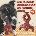 TWINKOPAT Indestructible Dog Toys for Large Dogs, Hard Dog Chew Toys for Aggressive Chewers, Dog Toy Tough, Super Dogpowerman Nylon Bone for Big Dogs Heavy Duty to Keep Busy, Beef Flavored