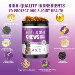 Glucosamine for Dogs 200pcs Joint Support Supplement Dog Hip and Joint Chondroitin Chews Treats with MSM Hemp Dog Joint Pain Relief Mobility Supplements Chicken Flavor Fit All Large Small Medium Breed