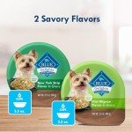 Blue Buffalo Delights Natural Adult Small Breed Wet Dog Food, Variety Pack, Made with Natural Ingredients, Filet Mignon & New York Strip Recipe in Hearty Gravy, 3.5-oz. Cups (12 Count, 6 of Each)