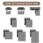 Ameritex 100% Waterproof Dog Bed Blankets Double Sided Dog Couch Cover Knurling Pattern pet Bed Cover Reversible Furniture Couch Sofa Car for Puppy Kids