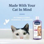 PetArmor Flea and Tick Shampoo for Cats, Coconut Berry Scented Flea Shampoo and Conditioner for Cats, Flea Treatment Kills Fleas and Ticks, 12oz