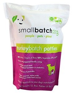 Small Batch Dog Turkey Batch 8-oz Patties Raw Frozen Dog Food, 6-lb