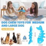 ADSDIA Indestructible Dog Chew Toys for Aggressive Chewers, Tough Nylon Dog Bones Toys for Large Dogs, Super Chewer Dog Toys to Keep Them Busy