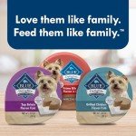 Blue Buffalo Delights Small Breed Natural Wet Dog Food Variety Pack, Top Sirloin Paté and Grilled Chicken Paté, 3.5-oz. Cups, 12 Count
