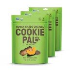 Cookie PAL Pumpkin & Chia Seeds Biscuits, Human Grade Dog Treats, 10oz (Pack of 3) Non GMO, Organic