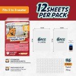 Panther Armor 12-Pack Furniture Protectors from Cats Scratch - Anti Scratch Couch Guards - Sofa Corner Cats & Dogs Scratching Training Tape Deterrent