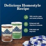 Blue Buffalo Homestyle Recipe Adult Wet Dog Food, Made with Natural Ingredients, Turkey and Lamb Dinner Variety Pack, 12.5-oz Cans (6 Count, 3 of Each)