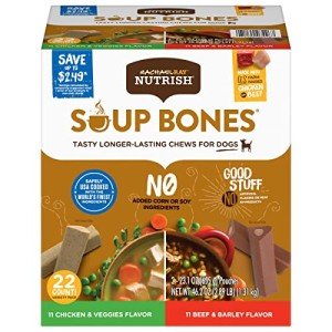 Nutrish Rachael Ray Soup Bones Long Lasting Dog Chews Variety Pack, 22 Count (Pack of 1)