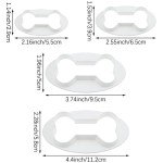 8 Pcs Dog Bone Cookie Cutters Dog Treats Cookie Cutter Bone Shape Cookie Cutters Homemade Dog Biscuit Treats Cutters for Dog Cat Homemade Treats