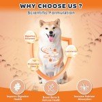 Glucosamine for Dogs, Joint Supplement for Dogs, Chondroitin, Omega-3, MSM, Hemp, Turmeric for Pain Relief, Dog Joint Supplement with Calcium for Bone Health, 120 Chicken Flavored Crunchy Chews