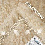 furrybaby Premium Soft Dog Blanket for Small Dogs Puppy Cat Washable Sherpa Fleece 24x32 Inches Pet Throw for Bed Furniture Couch Sofa Protection(Small, Beige Blanket)