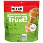 Milk-Bone Chews GnawBones Rawhide Free Dog Treats, Chicken, 30 Long Lasting Mini Knotted Bones