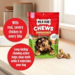 Milk-Bone Chews GnawBones Rawhide Free Dog Treats, Chicken, 30 Long Lasting Mini Knotted Bones
