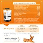 VetriScience Glycoflex 3 Clinically Proven Hip and Joint Support Supplement for Small Dogs - Maximum Strength Dog Supplement with Glucosamine, MSM, Green Lipped Mussel & DMG - 60 Chews,Chicken Flavor​
