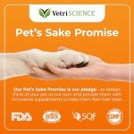 VetriScience Glycoflex 3 Clinically Proven Hip and Joint Support Supplement for Small Dogs - Maximum Strength Dog Supplement with Glucosamine, MSM, Green Lipped Mussel & DMG - 60 Chews,Chicken Flavor​