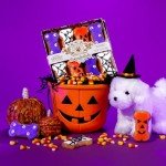 Thoughtfully Pets, Halloween Dog Cookies Gift Set, Crunchy Peanut Butter Dog Treats, Includes Hand Decorated, Spooky Themed Dog Biscuits, Set of 8