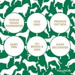 Thoughtfully Pets, Halloween Dog Cookies Gift Set, Crunchy Peanut Butter Dog Treats, Includes Hand Decorated, Spooky Themed Dog Biscuits, Set of 8