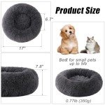 Fluffy Round Calming Bed for Small Dogs