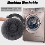 Fluffy Round Calming Bed for Small Dogs