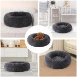 Fluffy Round Calming Bed for Small Dogs