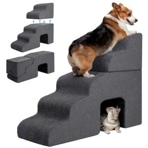 Pet Steps with Tunnel for Small Dogs and Cats
