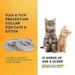 Flea and Tick Prevention Collars for Cats - 4 Pack