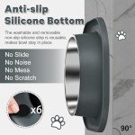 Stainless Steel Pet Bowls with Non-Slip Base