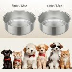 Stainless Steel Pet Bowls with Non-Slip Base